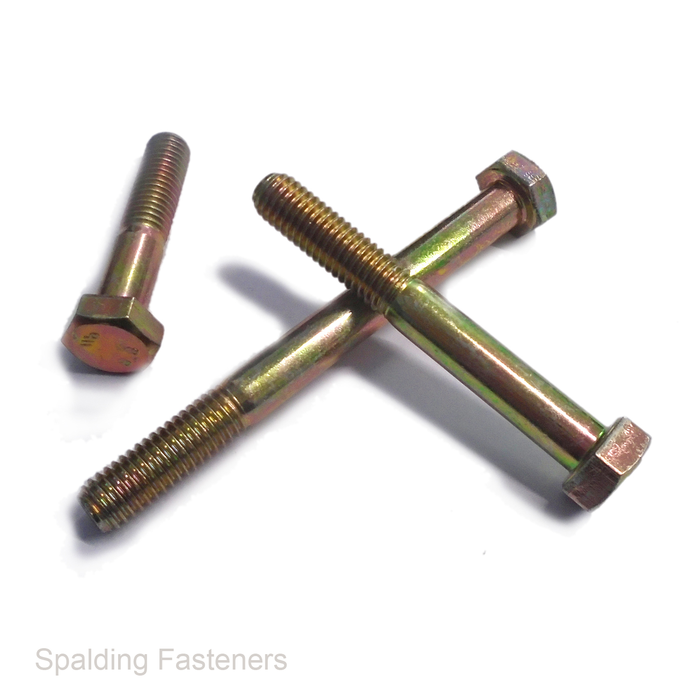 YELLOW ZINC GOLD METRIC HIGH TENSILE STEEL HEX BOLTS PART THREAD M6 M8